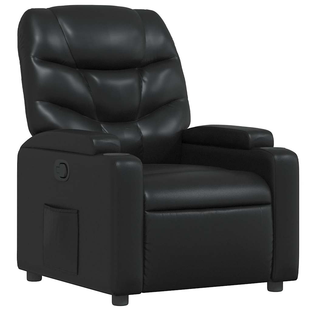 vidaXL Relaxsessel Schwarz Kunstleder
