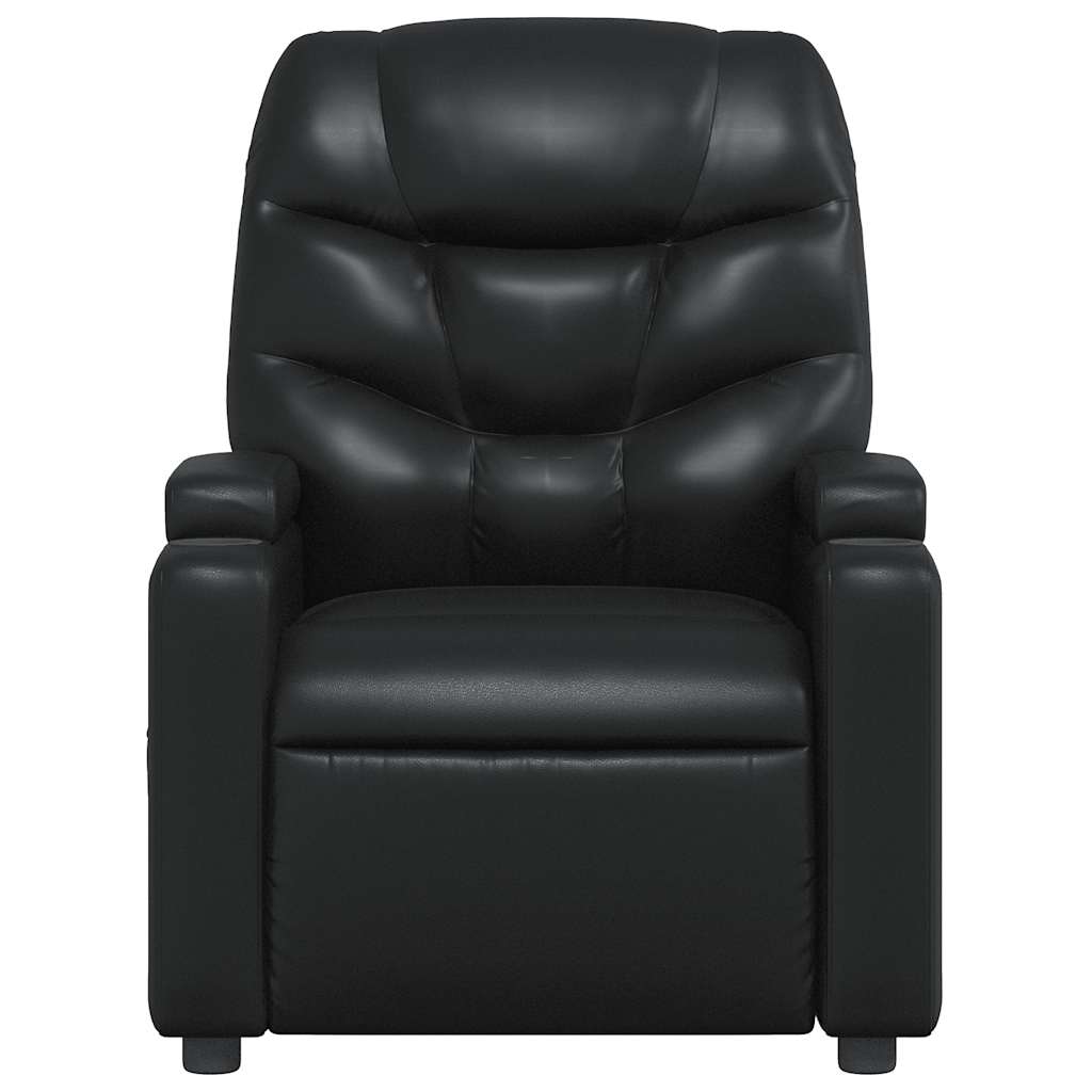 vidaXL Relaxsessel Schwarz Kunstleder