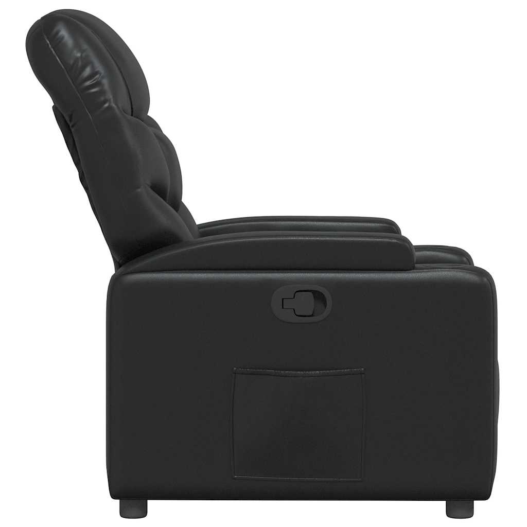 vidaXL Relaxsessel Schwarz Kunstleder