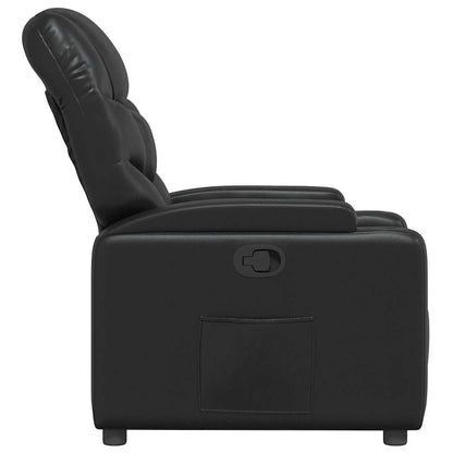 vidaXL Relaxsessel Schwarz Kunstleder