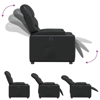 vidaXL Relaxsessel Schwarz Kunstleder