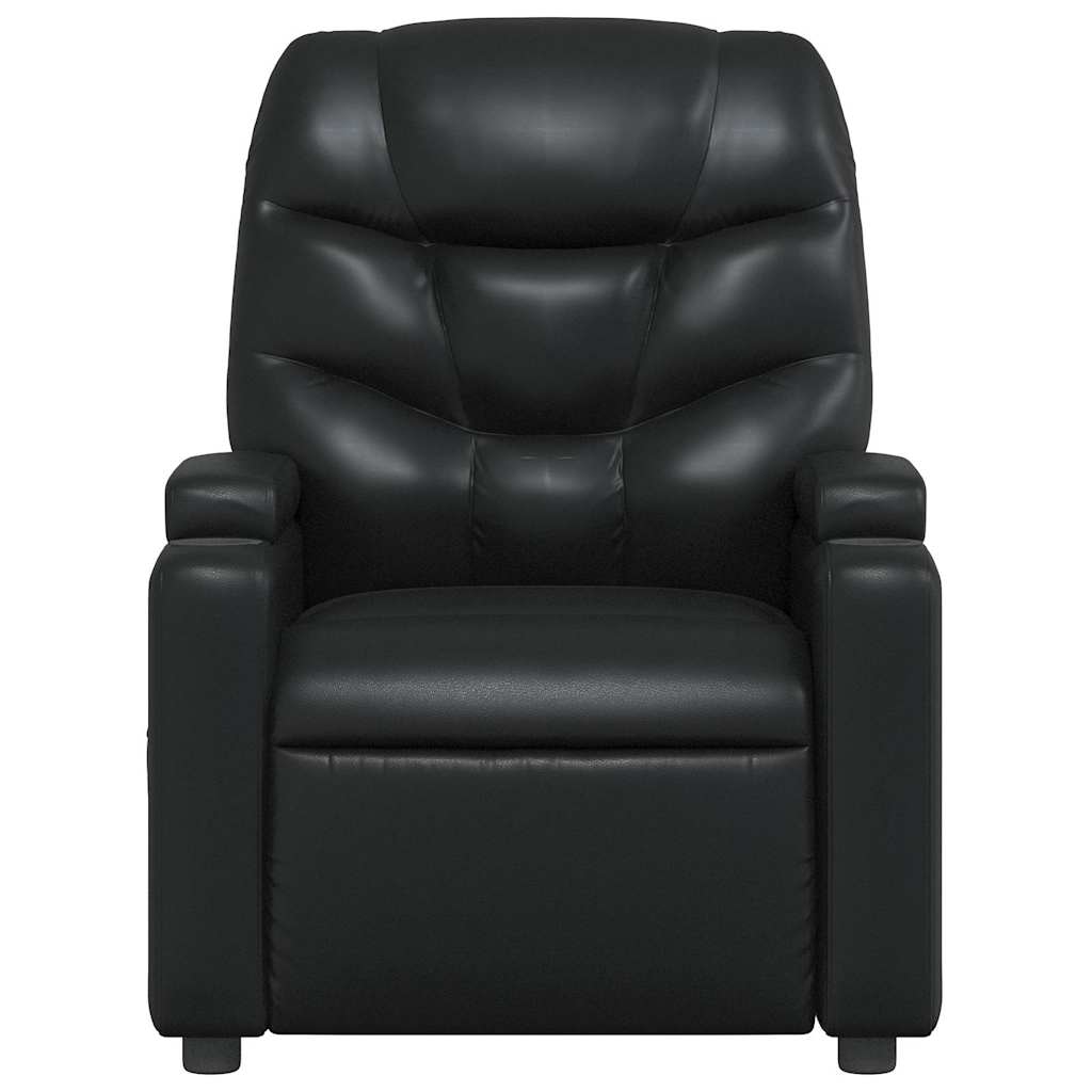 vidaXL Massagesessel Schwarz Kunstleder