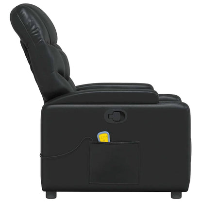 vidaXL Massagesessel Schwarz Kunstleder