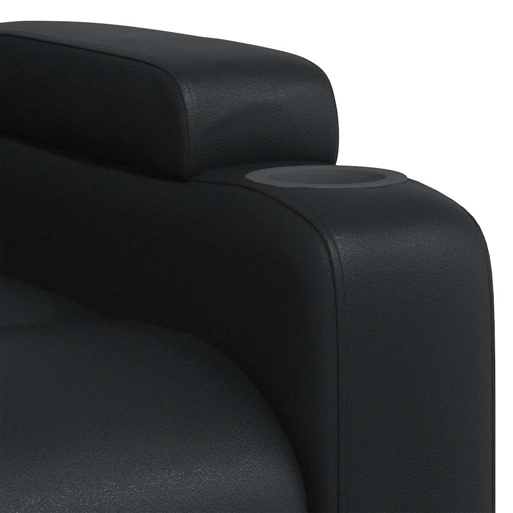 vidaXL Massagesessel Schwarz Kunstleder
