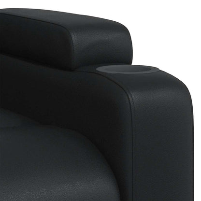 vidaXL Massagesessel Schwarz Kunstleder