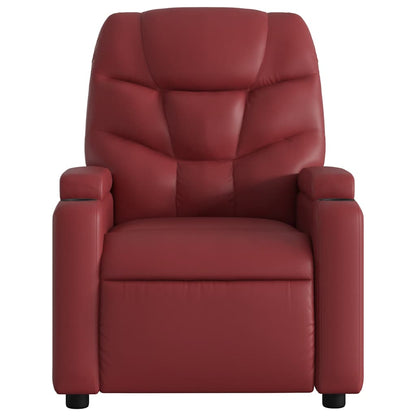 vidaXL Massagesessel Weinrot Kunstleder