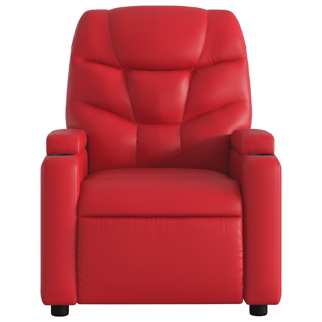 vidaXL Massagesessel Rot Kunstleder