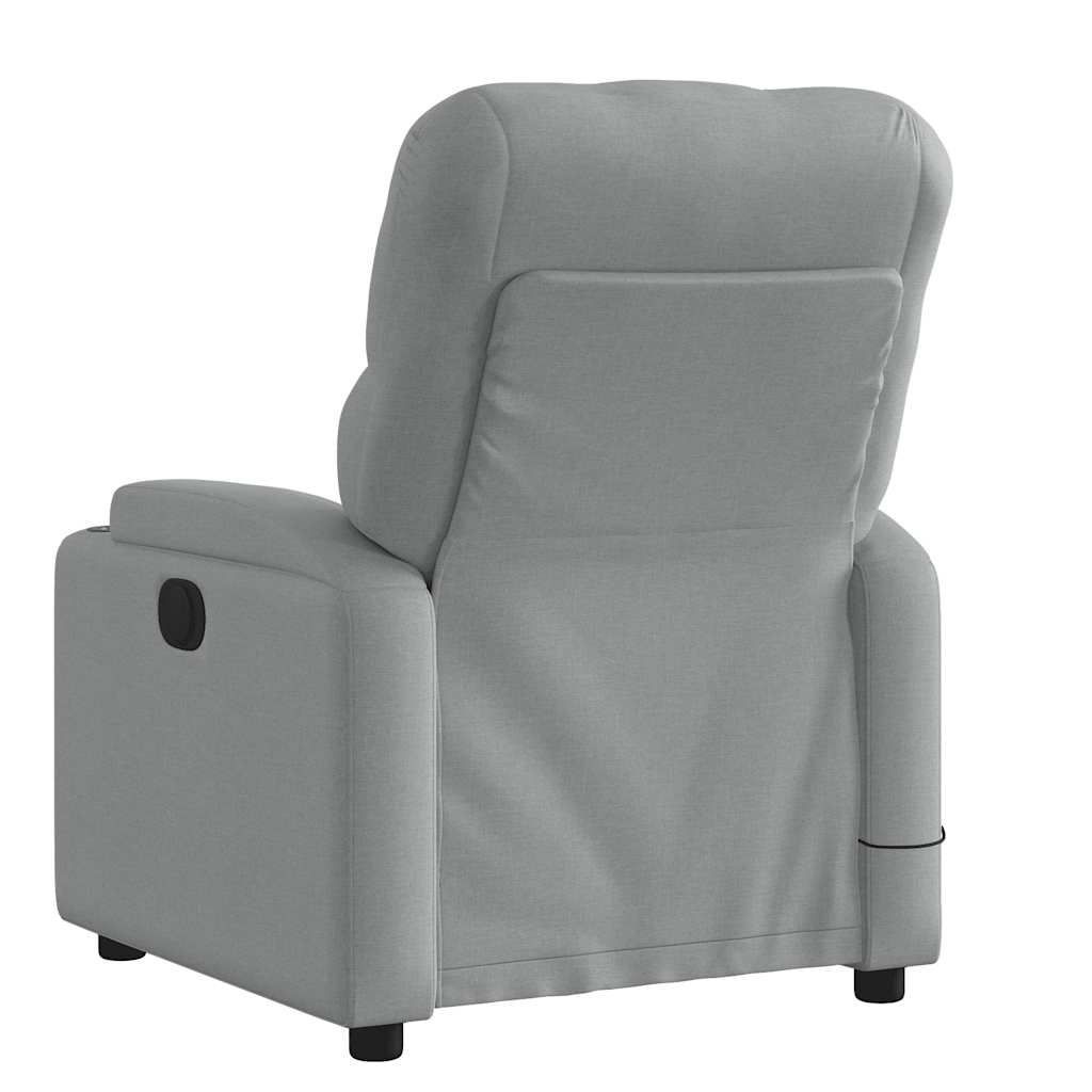 vidaXL Massagesessel Hellgrau Stoff