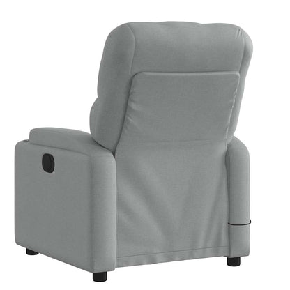 vidaXL Massagesessel Hellgrau Stoff