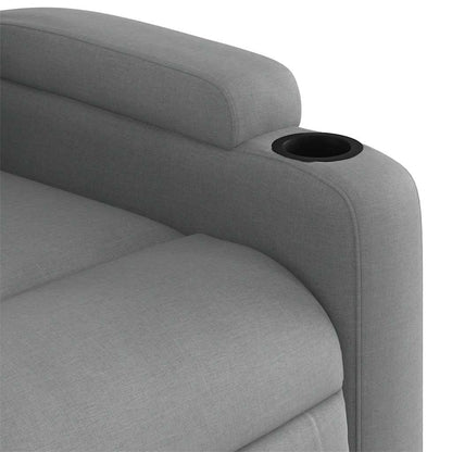 vidaXL Massagesessel Hellgrau Stoff