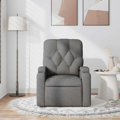 vidaXL Massagesessel Dunkelgrau Stoff