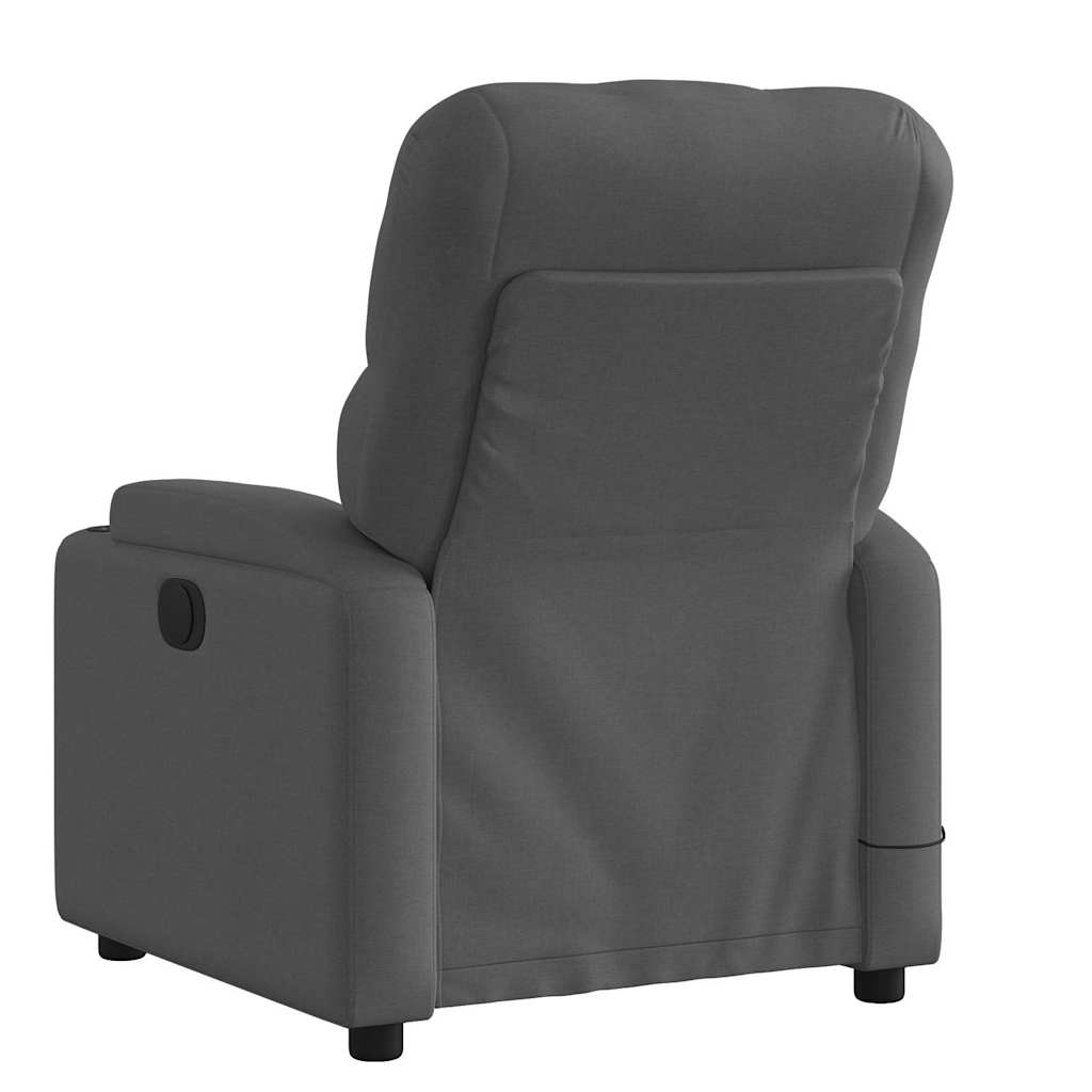 vidaXL Massagesessel Dunkelgrau Stoff