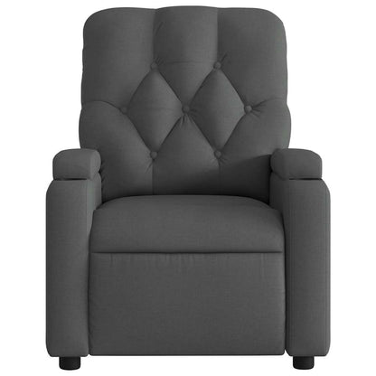 vidaXL Massagesessel Dunkelgrau Stoff