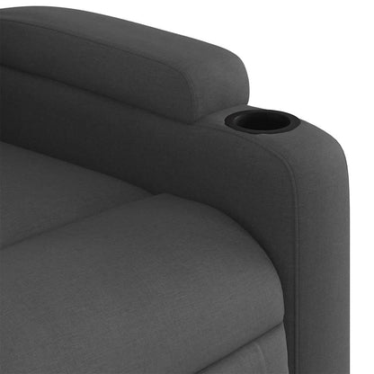 vidaXL Massagesessel Dunkelgrau Stoff