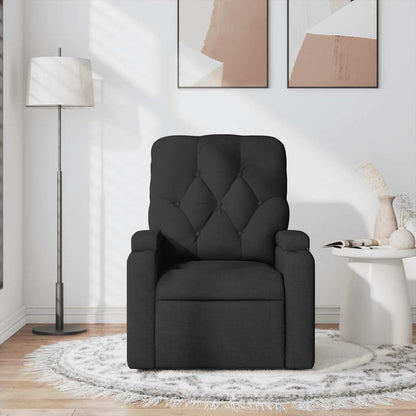 vidaXL Massagesessel Schwarz Stoff