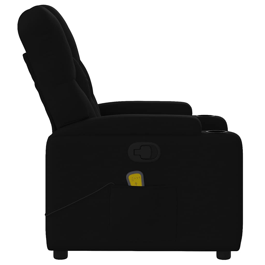 vidaXL Massagesessel Schwarz Stoff