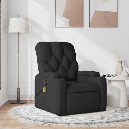vidaXL Massagesessel Schwarz Stoff