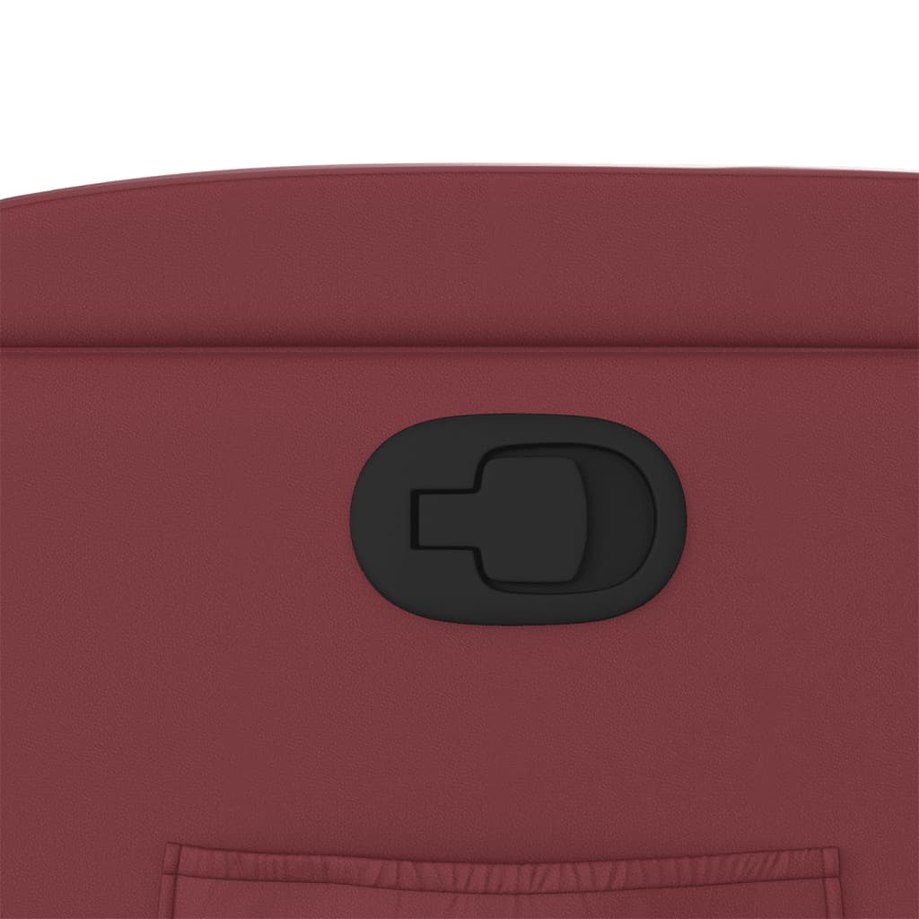 vidaXL Fauteuil relax bordeaux en similicuir