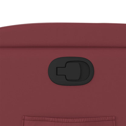 vidaXL Fauteuil relax bordeaux en similicuir