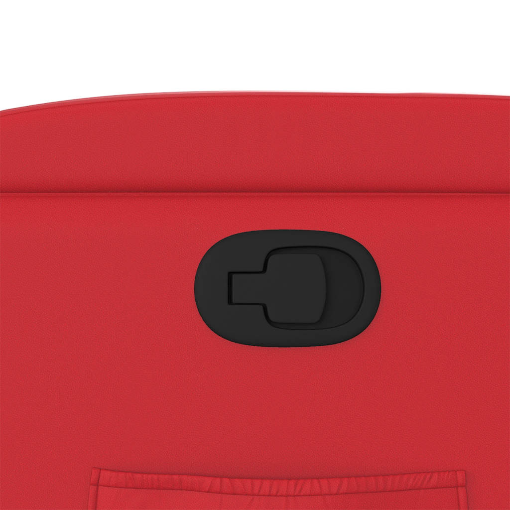 vidaXL Fauteuil relax rouge en similicuir