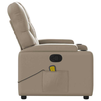 vidaXL Massagesessel Cappuccino-Braun Kunstleder