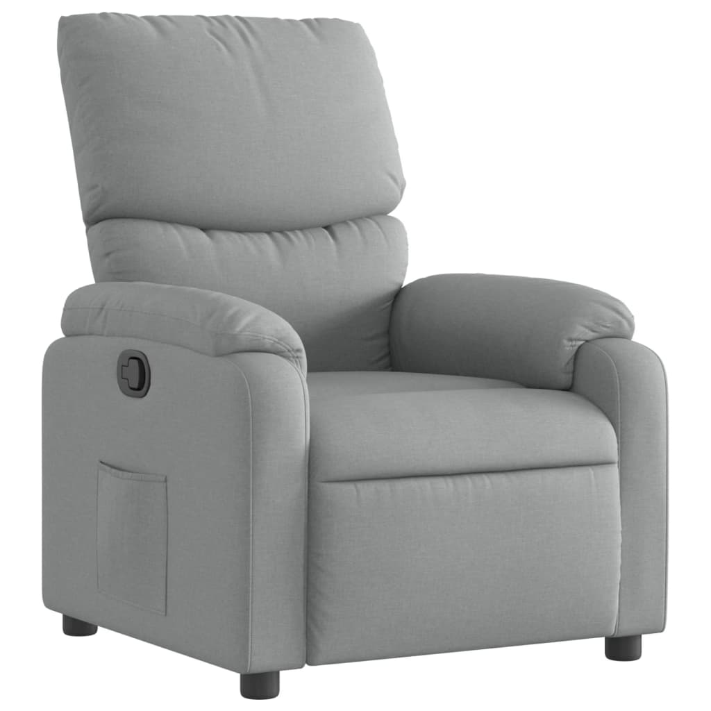 vidaXL Relaxsessel Hellgrau Stoff