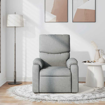 vidaXL Massagesessel Hellgrau Stoff