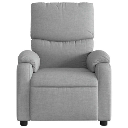 vidaXL Massagesessel Hellgrau Stoff
