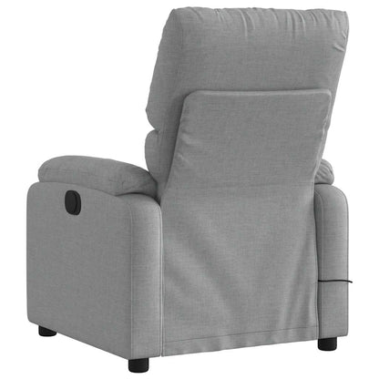 vidaXL Massagesessel Hellgrau Stoff