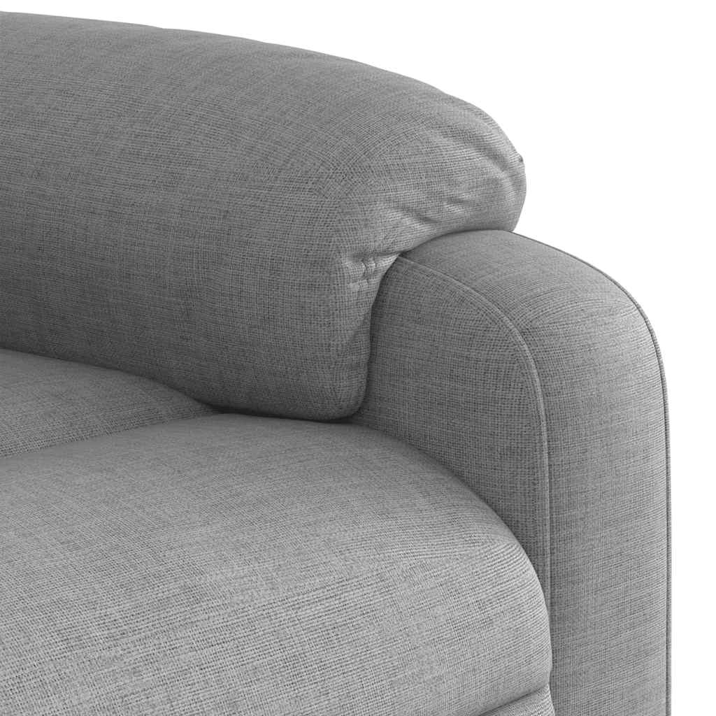 vidaXL Massagesessel Hellgrau Stoff