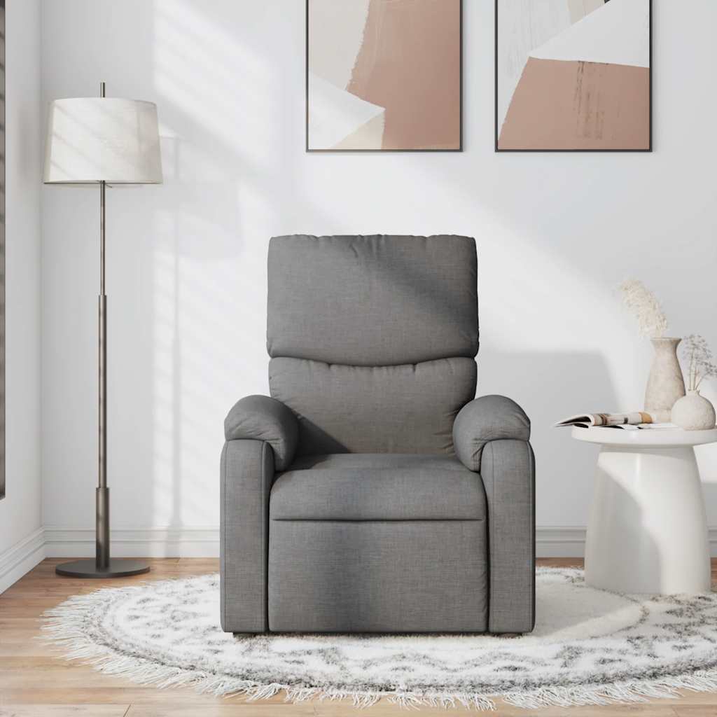vidaXL Massagesessel Dunkelgrau Stoff