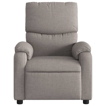 vidaXL Massagesessel Taupe Stoff