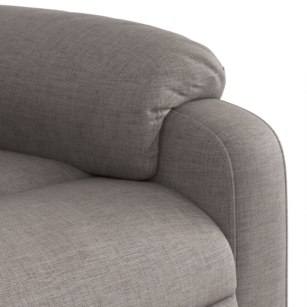 vidaXL Massagesessel Taupe Stoff