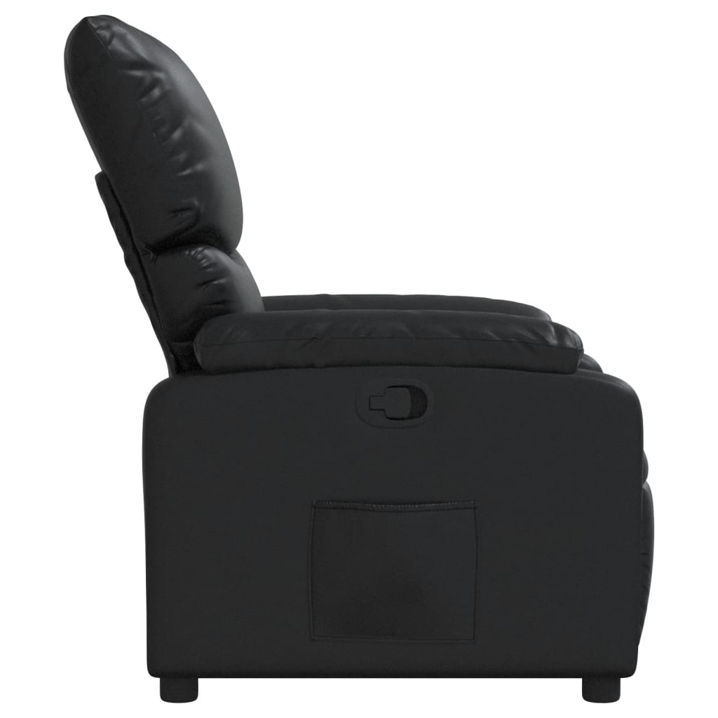 vidaXL Relaxsessel Schwarz Kunstleder