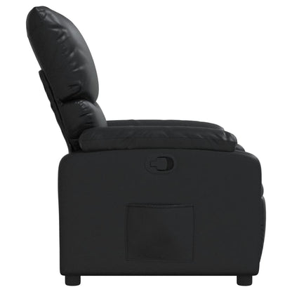 vidaXL Relaxsessel Schwarz Kunstleder
