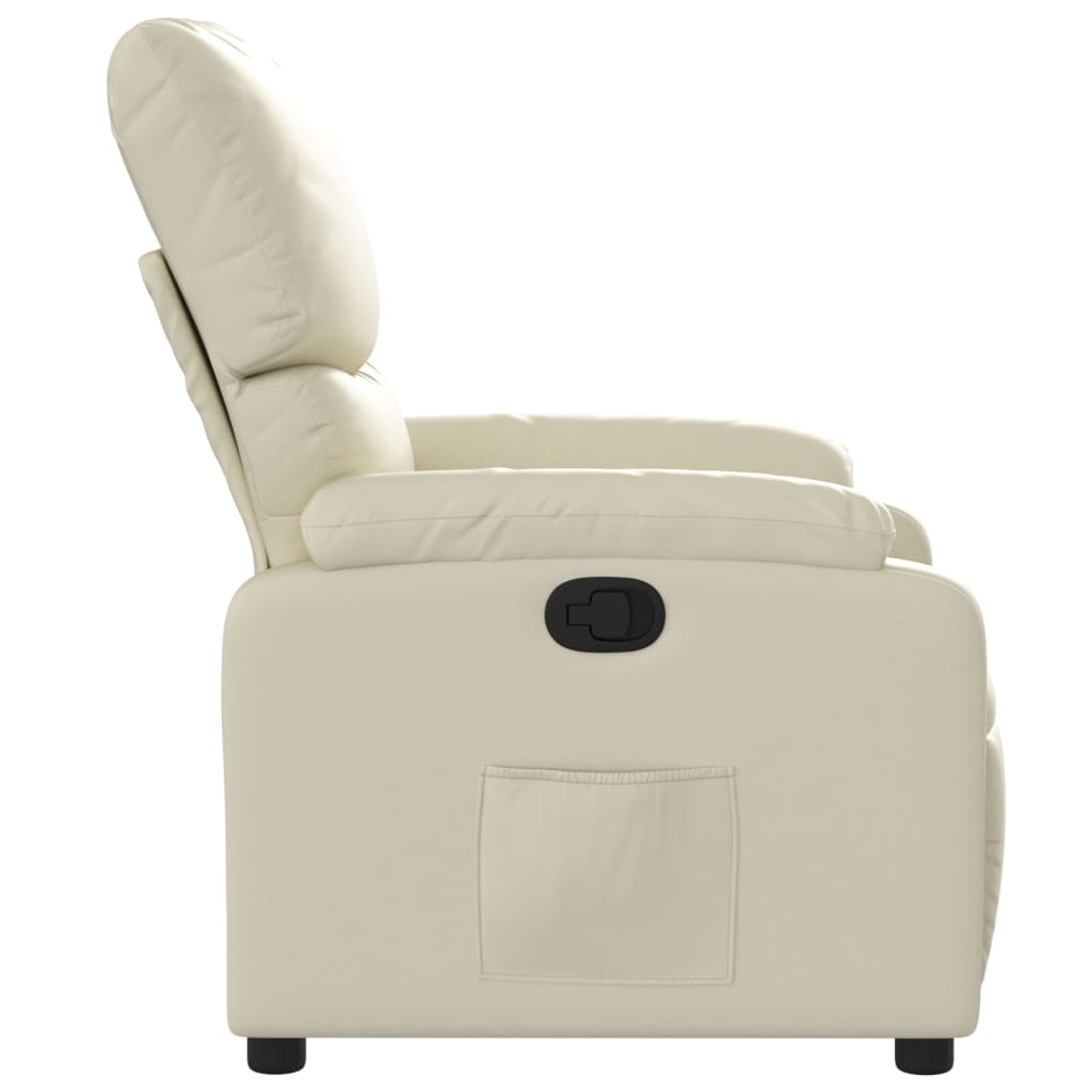 vidaXL Relaxsessel Creme Kunstleder