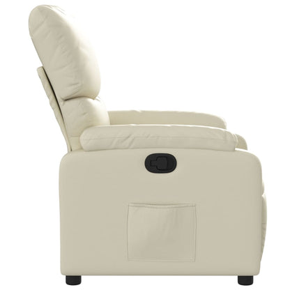 vidaXL Relaxsessel Creme Kunstleder
