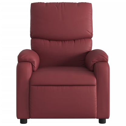 vidaXL Relaxsessel Weinrot Kunstleder