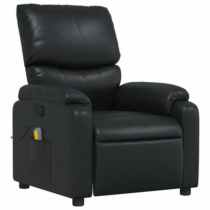 vidaXL Massagesessel Schwarz Kunstleder