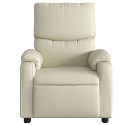 vidaXL Massagesessel Creme Kunstleder