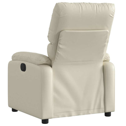 vidaXL Massagesessel Creme Kunstleder