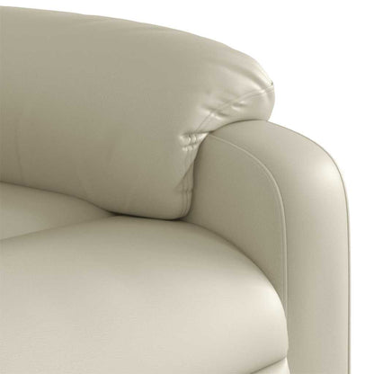 vidaXL Massagesessel Creme Kunstleder