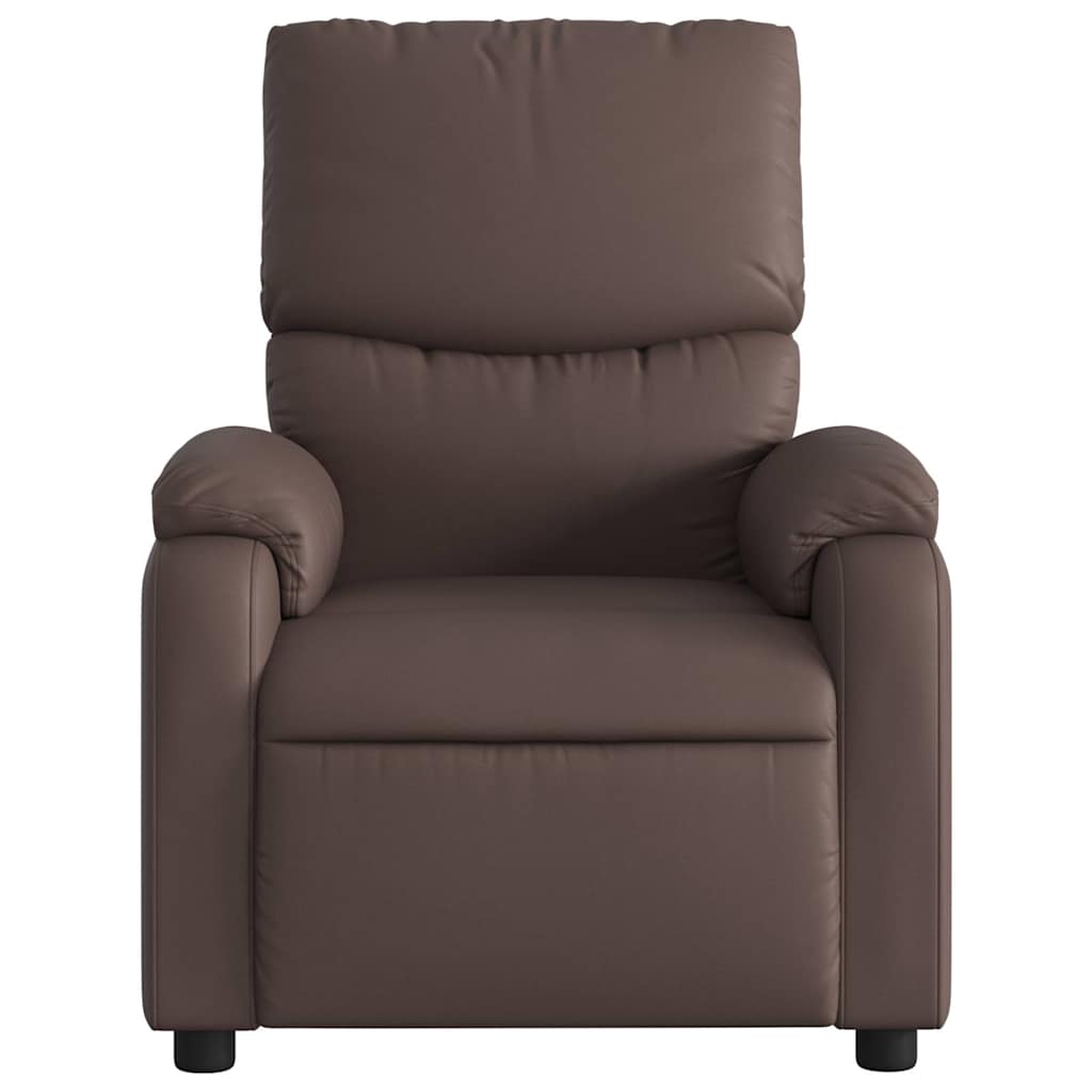 vidaXL Massagesessel Braun Kunstleder