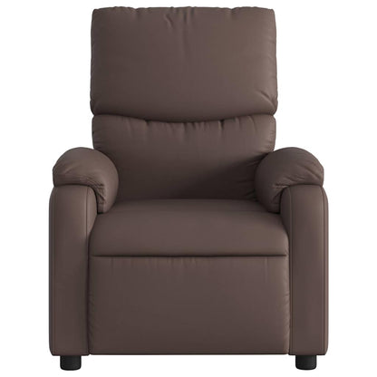 vidaXL Massagesessel Braun Kunstleder