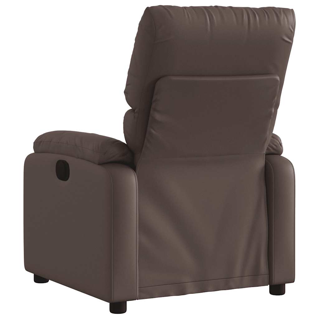 vidaXL Massagesessel Braun Kunstleder
