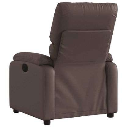 vidaXL Massagesessel Braun Kunstleder