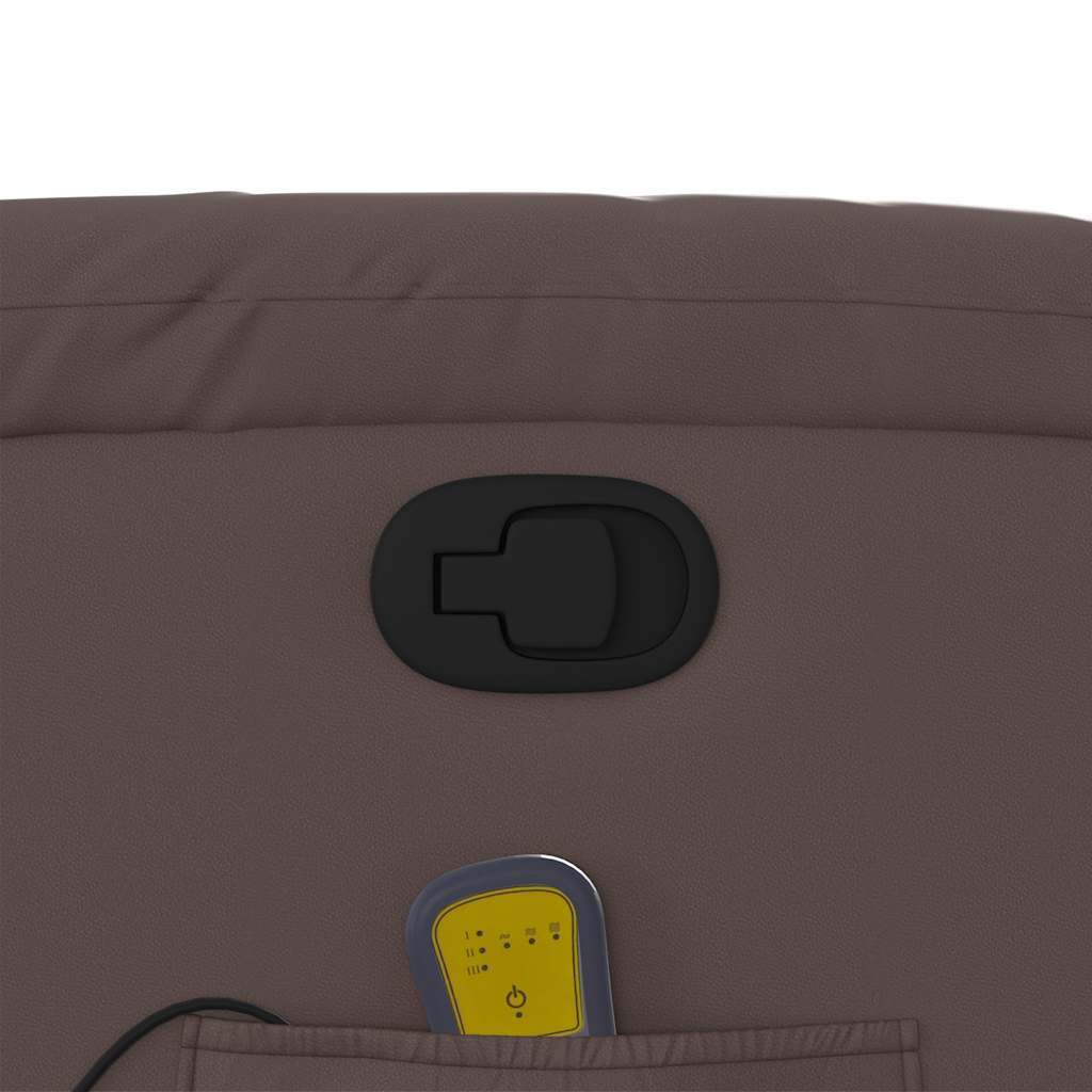 vidaXL Massagesessel Braun Kunstleder