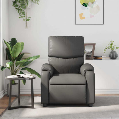 vidaXL Massagesessel Grau Kunstleder