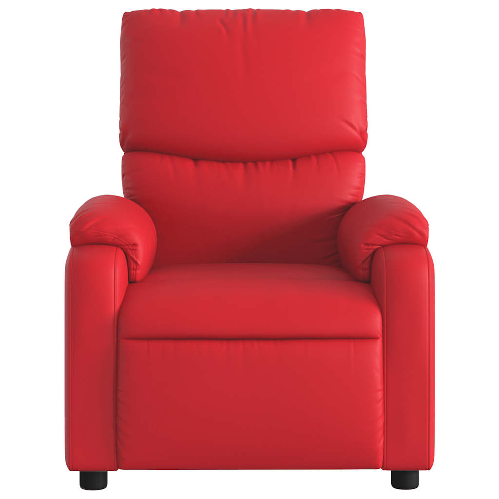 vidaXL Massagesessel Rot Kunstleder