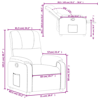 vidaXL Relaxsessel Braun Mikrofasergewebe